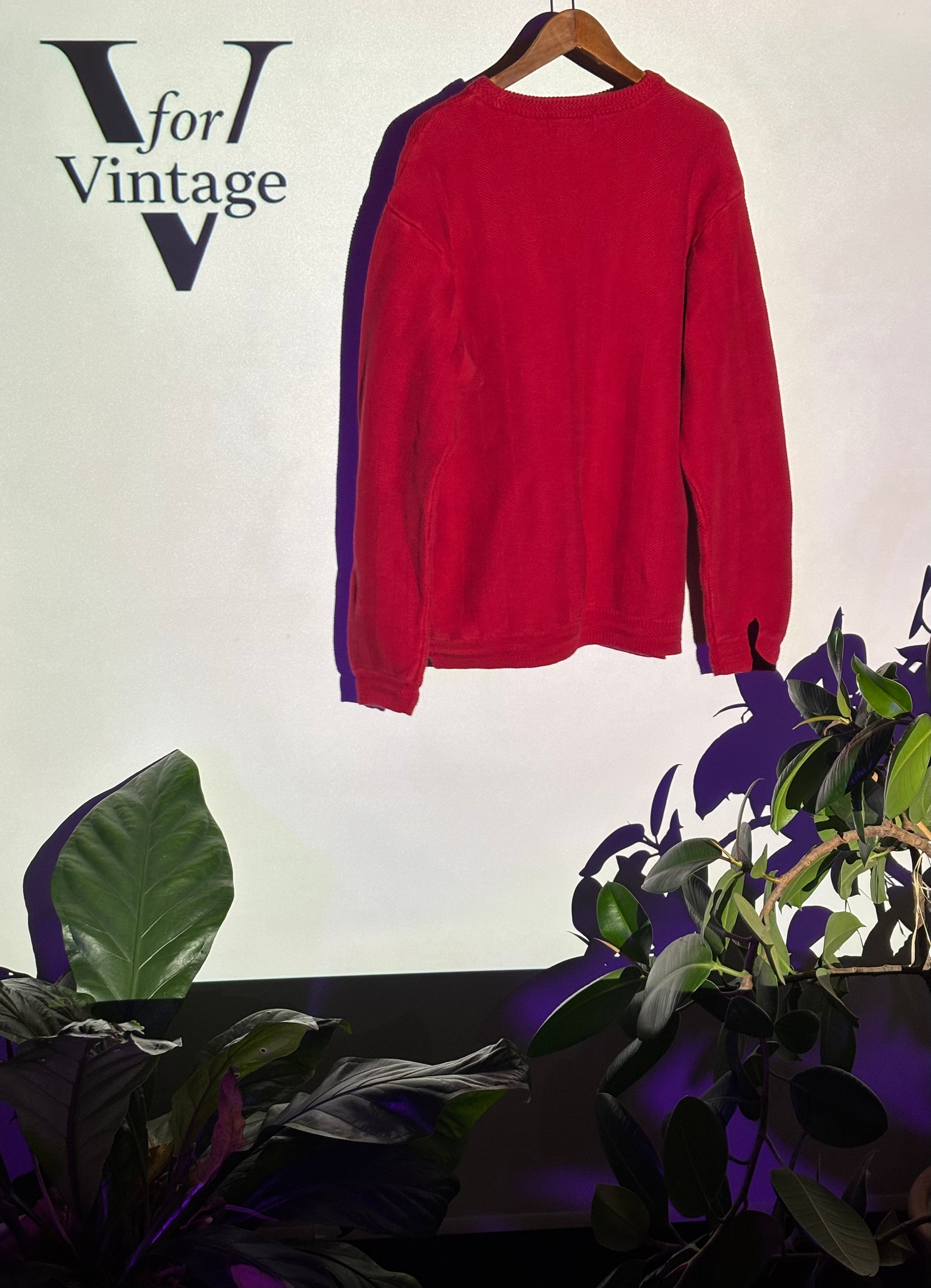 Chaps Ralph Lauren Sweater – Red – XL – Second Hand
