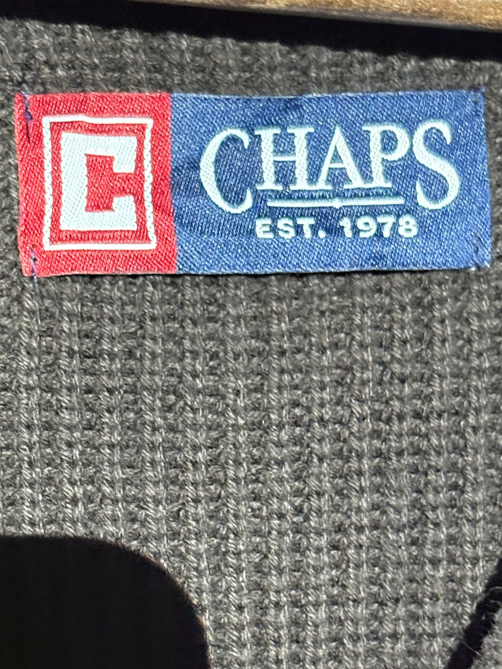 Chaps Ralph Lauren Quarter Zip – Dark Brown – XL – Second Hand