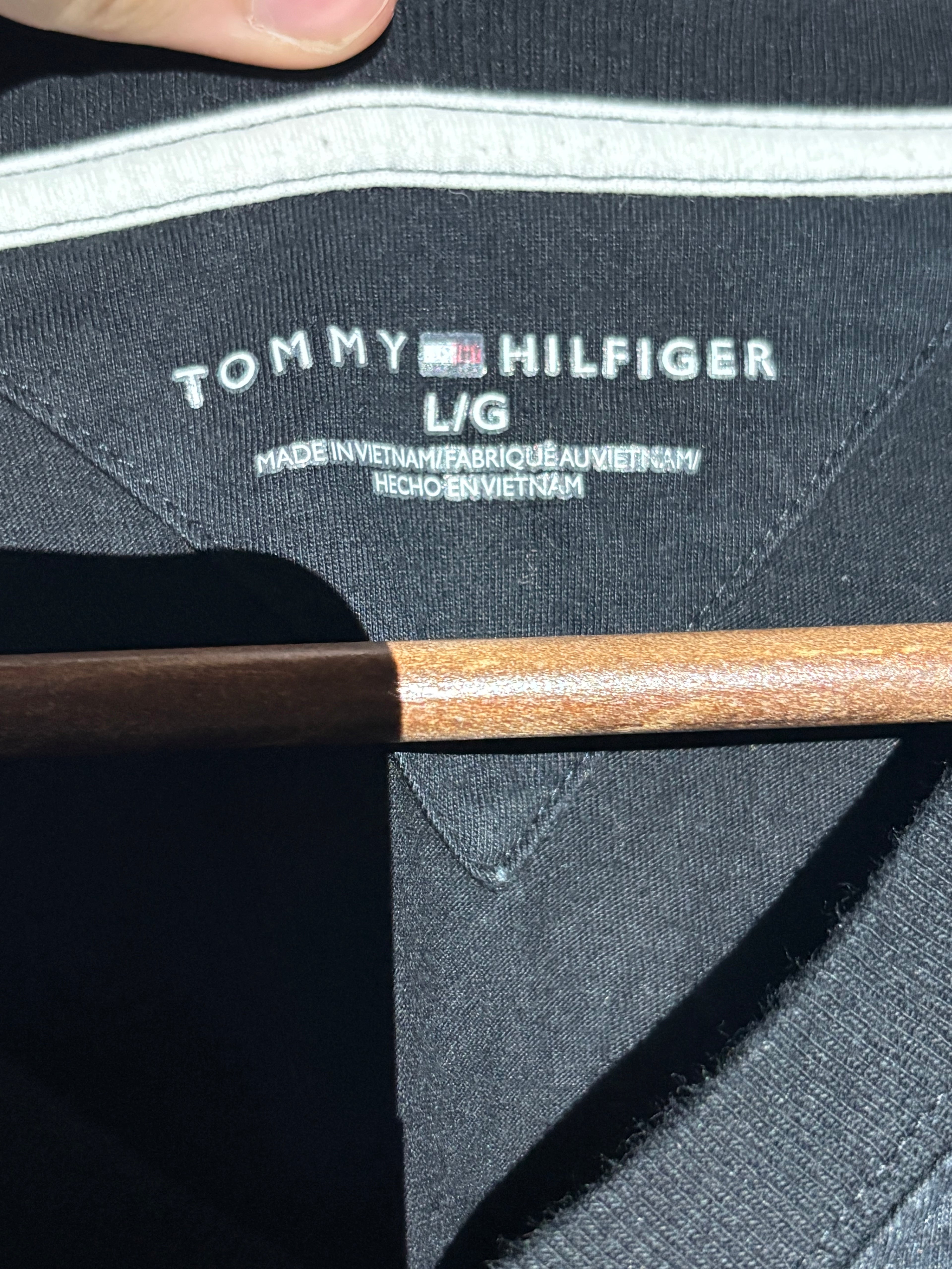 Tommy Hilfiger T-Shirt – Black – L – Second Hand