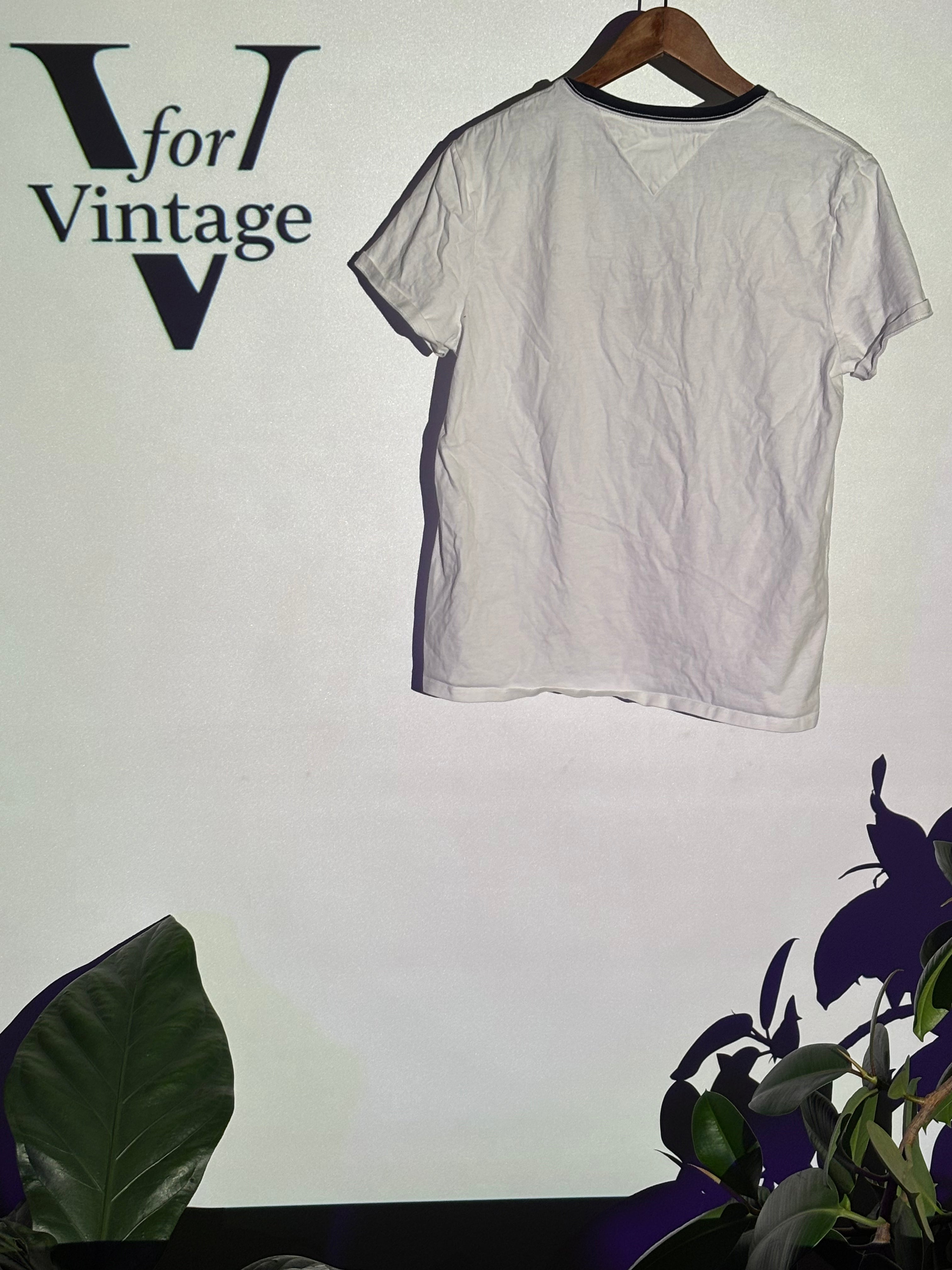 Tommy Hilfiger Graphic T-Shirt – White – M – Second Hand