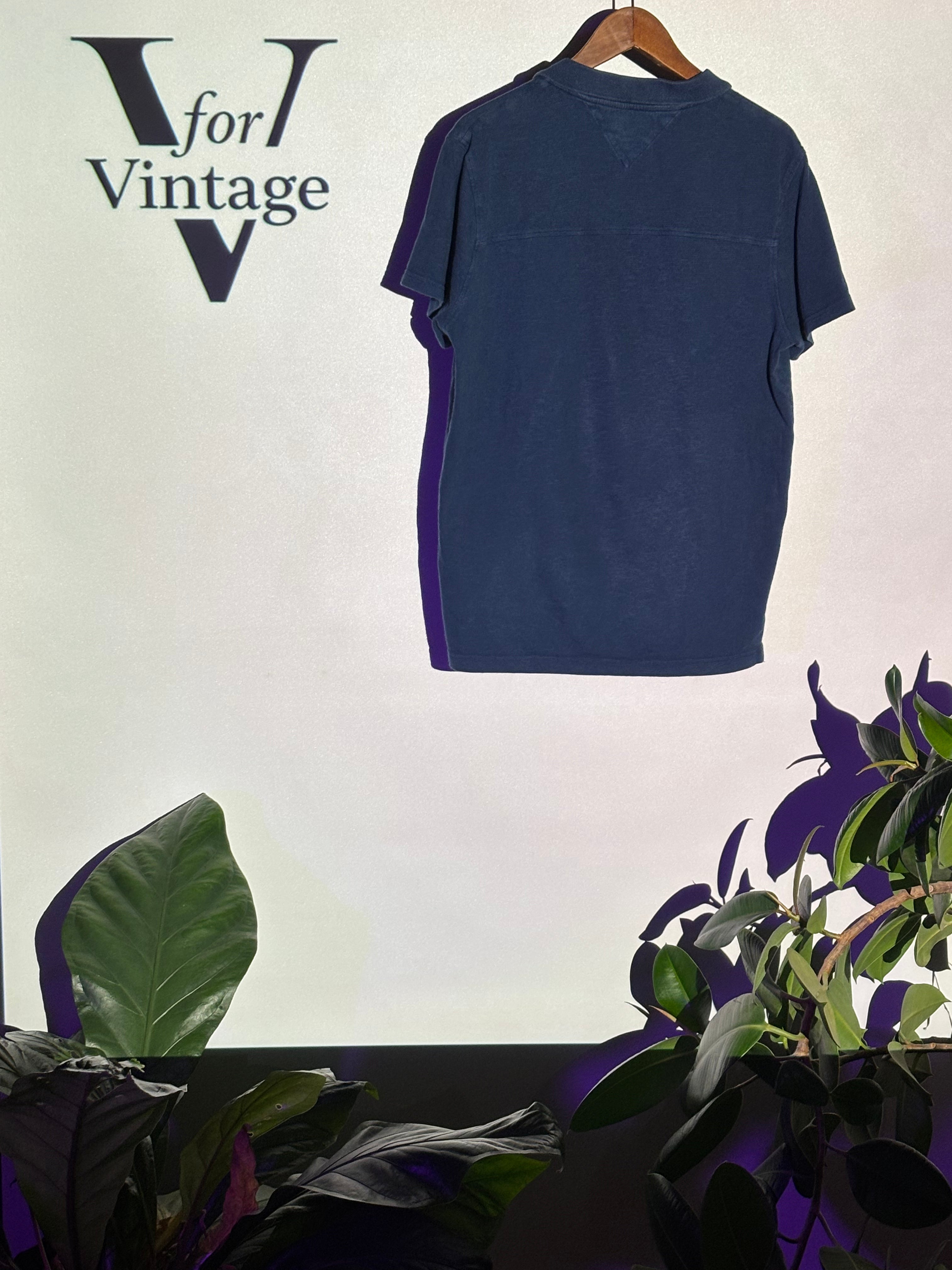 Tommy Hilfiger Polo Shirt – Navy Blue – XL Slim Fit – Second Hand