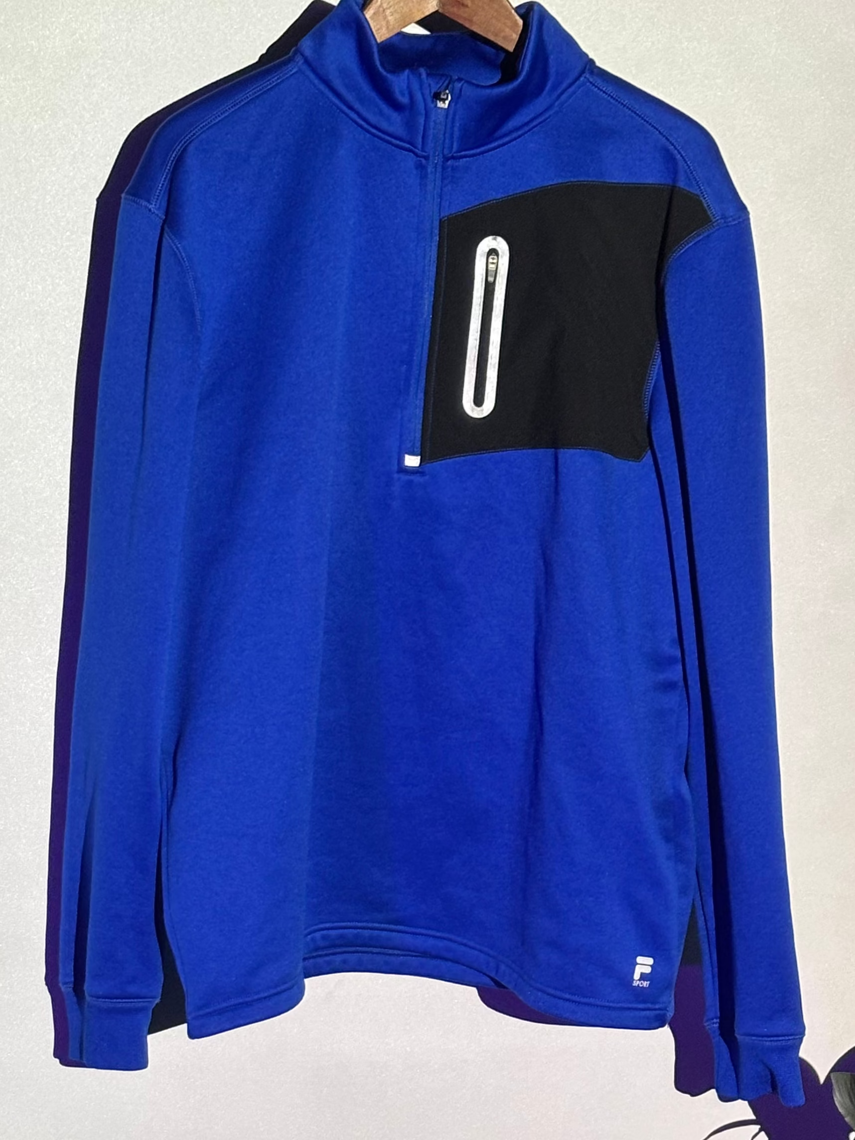 Fila Quarter Zip Pullover – Blue – XL – Second Hand