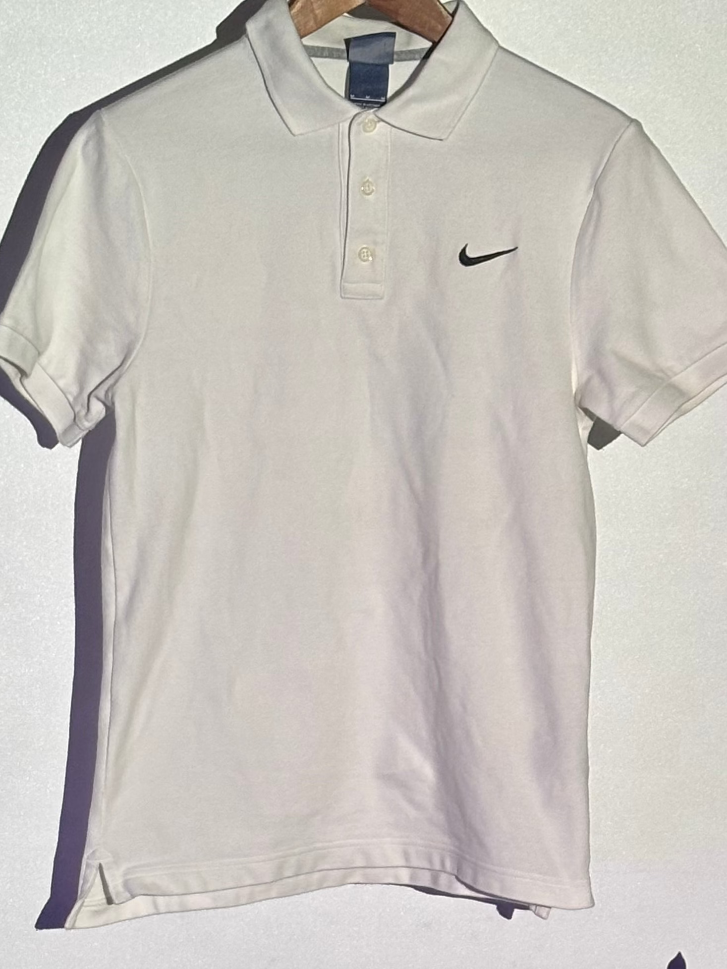 Nike Polo Shirt – White – M – Second Hand