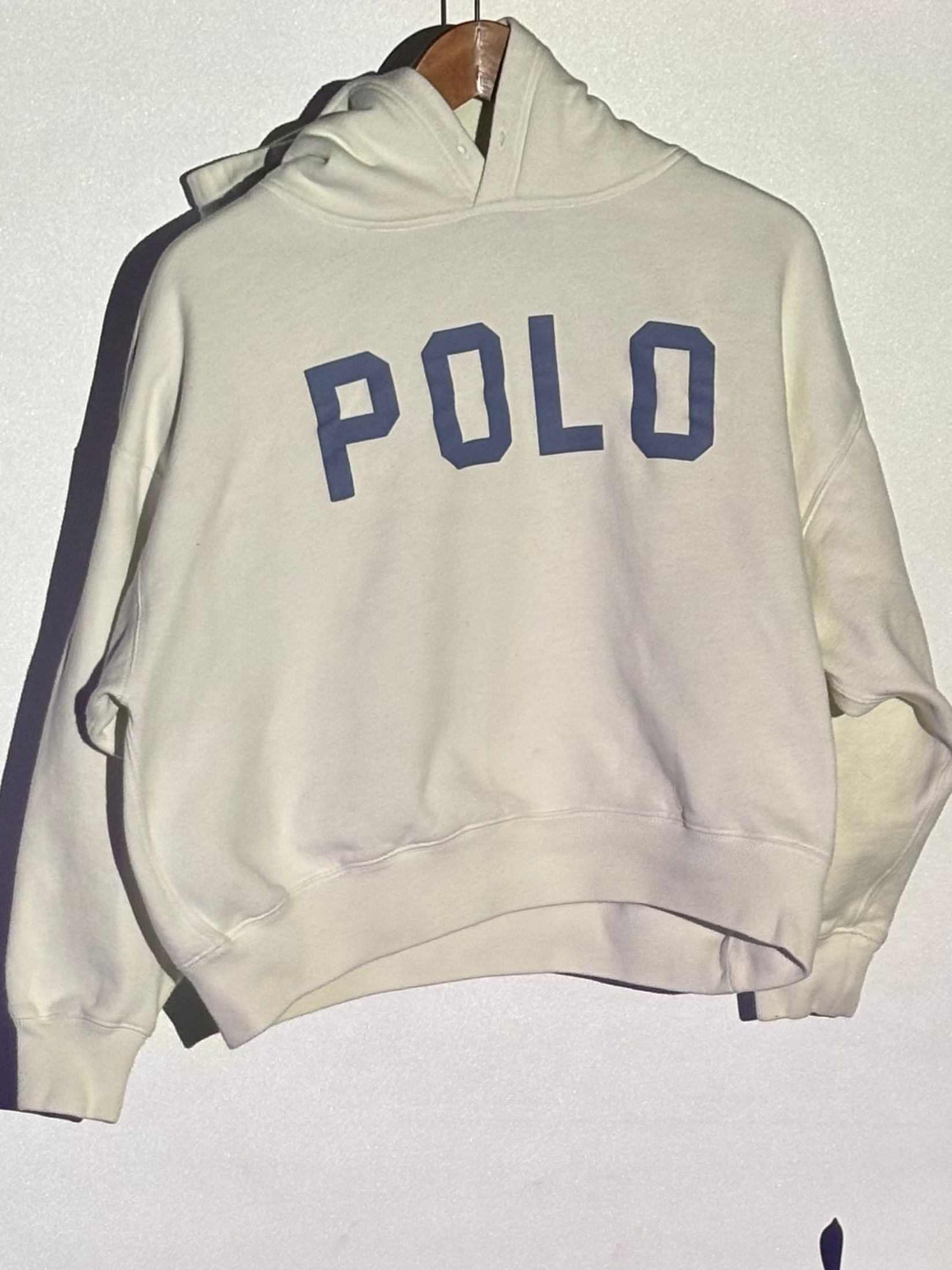Polo Ralph Lauren Hoodie – Cream – Women’s M – Second Hand