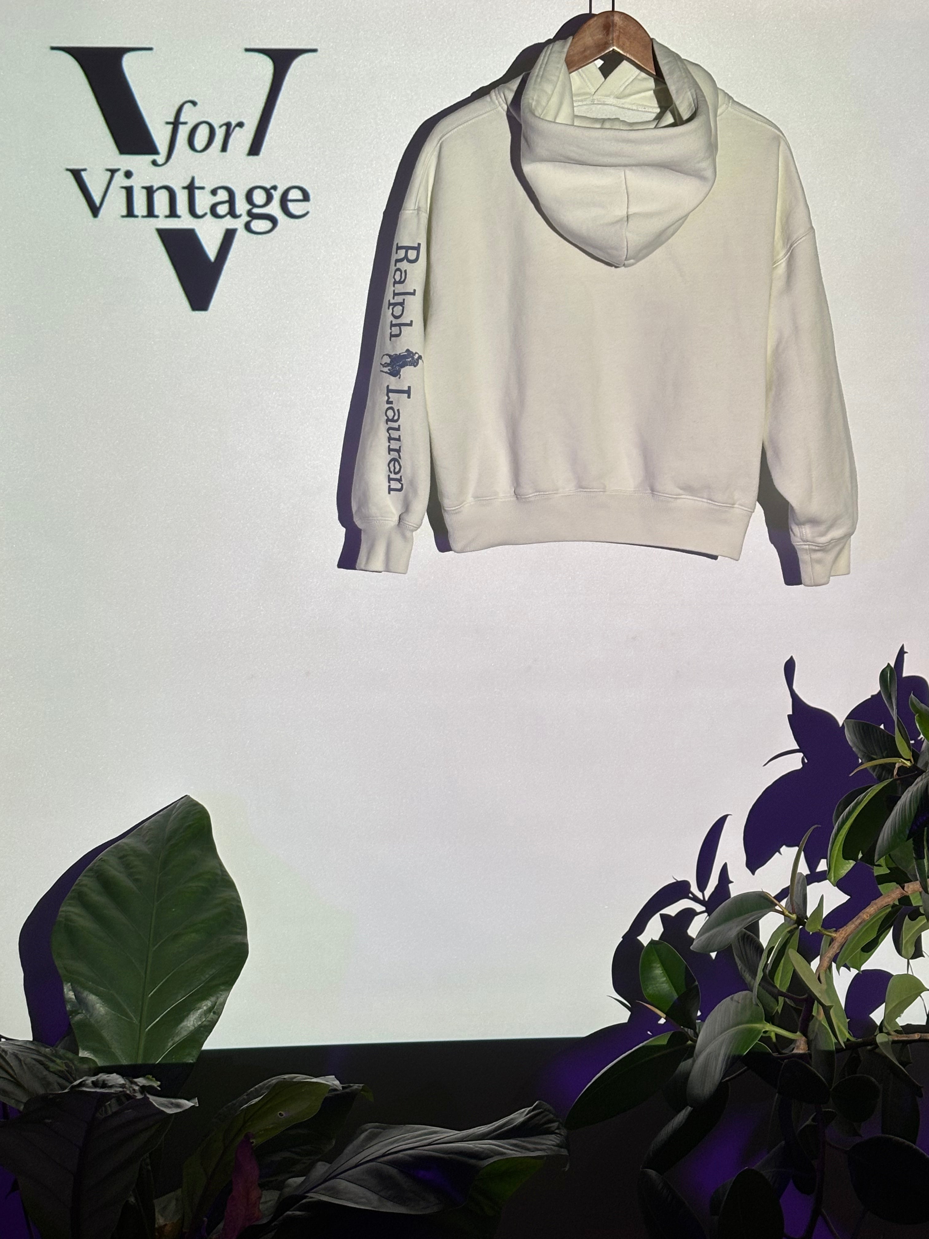 Polo Ralph Lauren Hoodie – Cream – Women’s M – Second Hand
