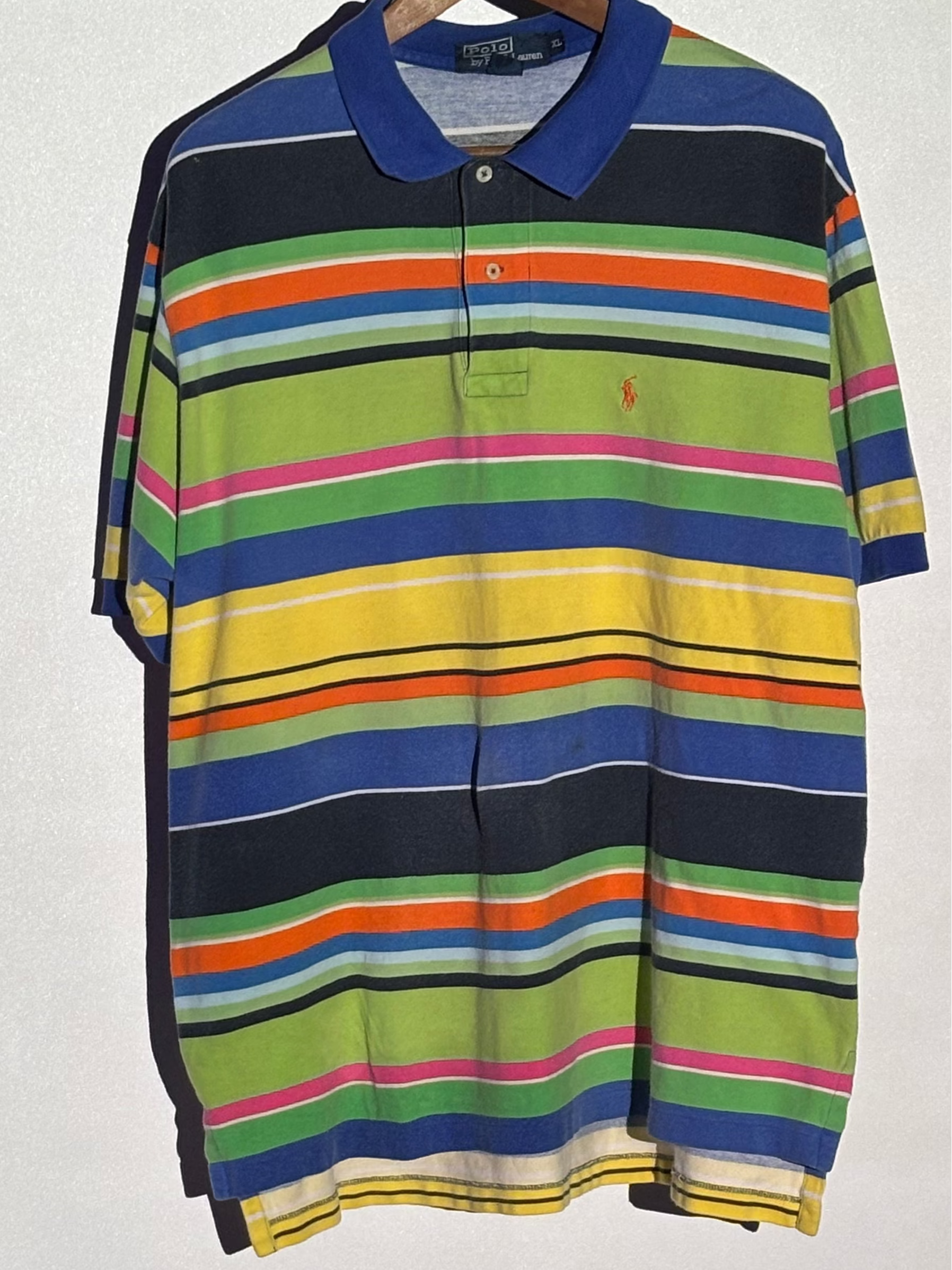 Polo Ralph Lauren Striped Polo Shirt – Multicolor – XL – Second Hand