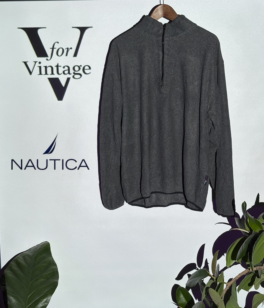 Nautica Quarter Zip – Charcoal Grey
