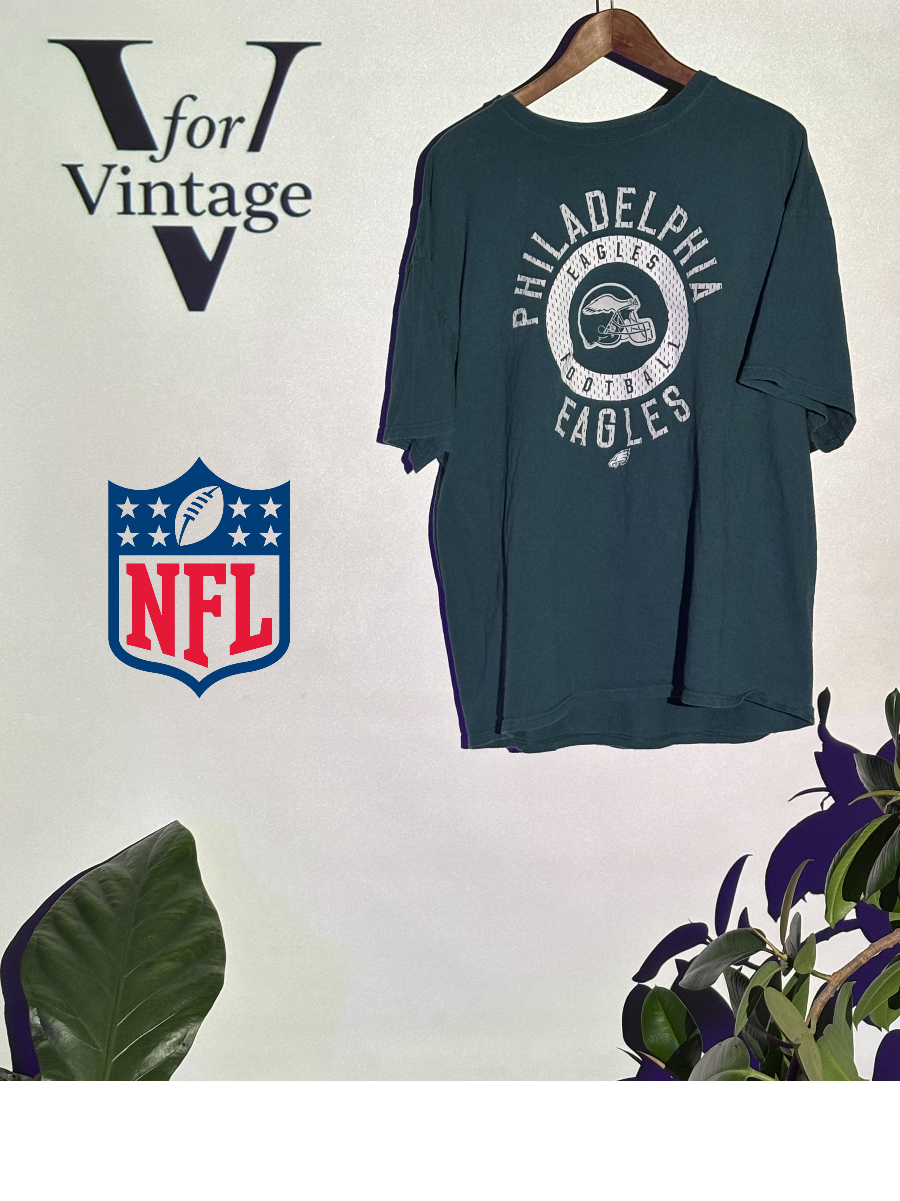 Philadelphia Eagles NFL T-Shirt – Green – 2XL – Second Hand