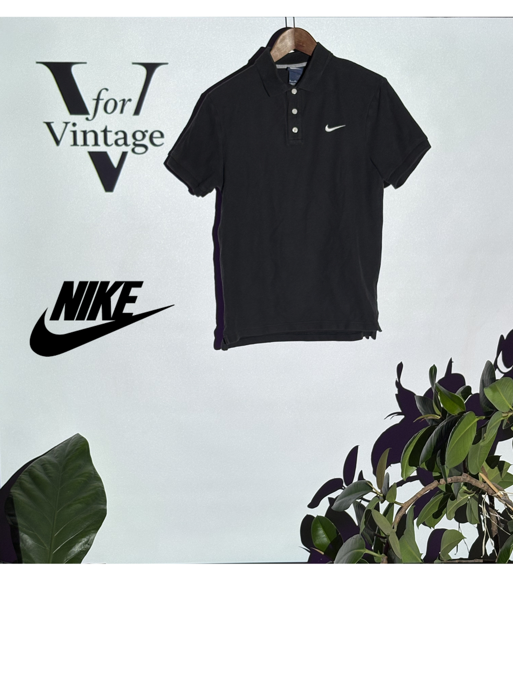 Nike Polo Shirt – Black – M – Second Hand
