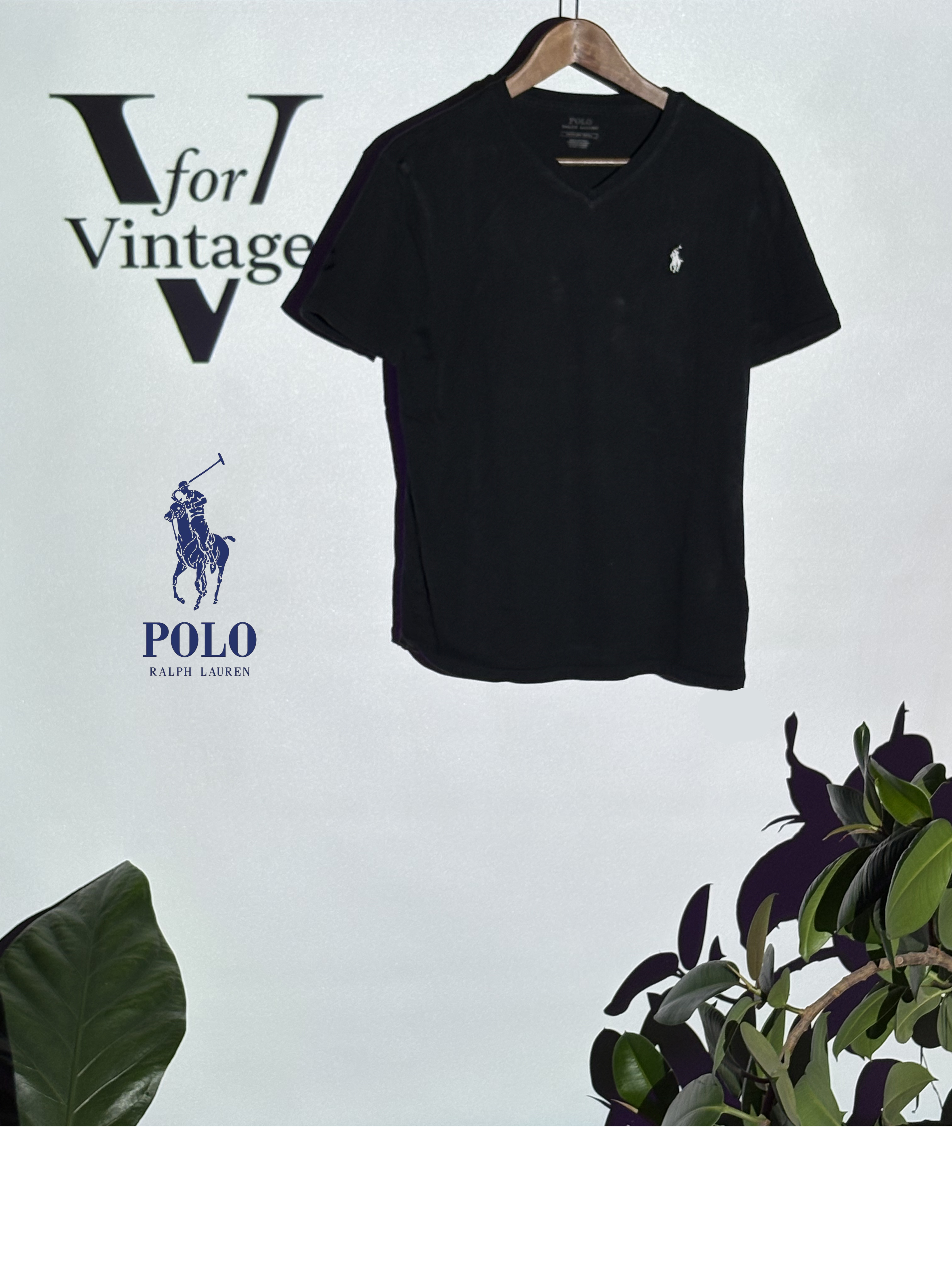 Polo Ralph Lauren T-Shirt – Black – S – Second Hand